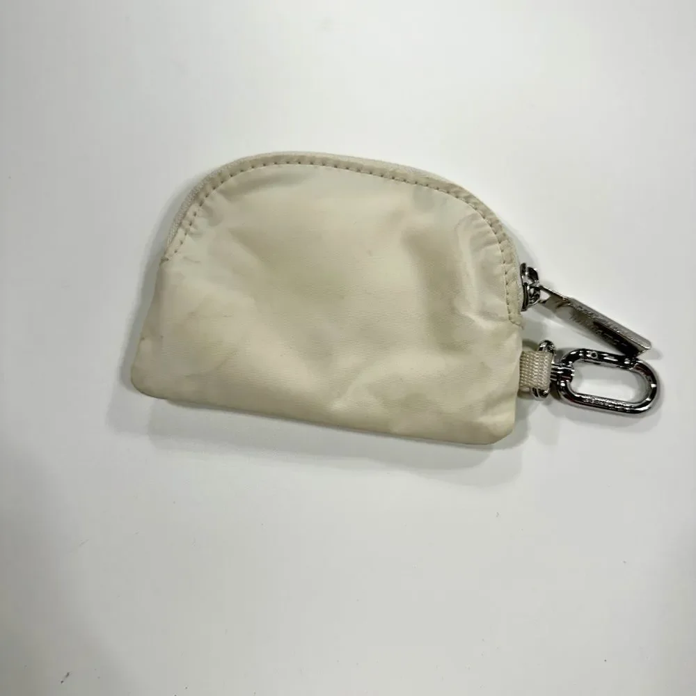 Lululemon Cream Coin Pouch